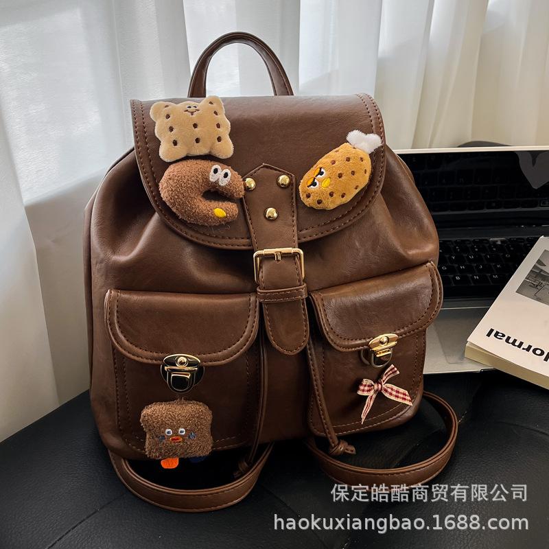 Versatile Foreign Style Fashion Girl Feeling Cute Simple Leisure Student Class 2025 Autumn and Winter Women's Shoulder Bag