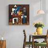 Picasso Famous Paintings "Three Musicians" Wall Art Abstract Posters and Prints for Office Living Room Home Decoration