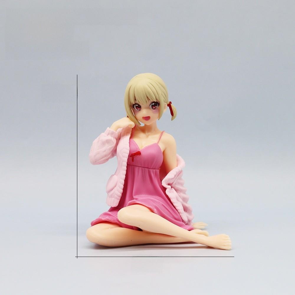 Lycoris Recoil Nishikigi Chisato Pvc Model With Sitting Posture For Anime Enthusiasts