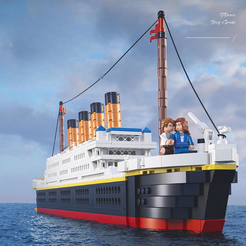 Mini 01010 Baustein Titanic Schiffsmodell Kinder Puzzle Baustein Spielzeug