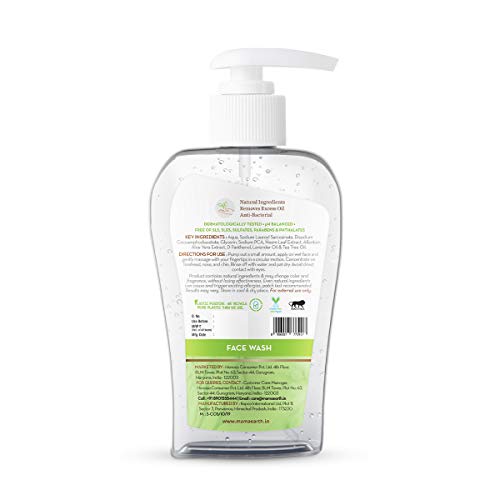 Mamaearth Tea Tree Oil Control Face Wash For Acne Prone Skin 250ml | Removes Excess Oil & Pimples | Gentle Cleanser For Oily Sensitive Skin
