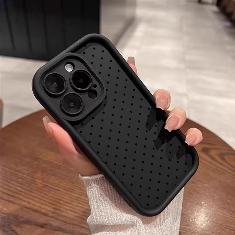 Hülle Für IPhone 16 13 15 11 12 14 17 Pro Max 16 Plus 17 Air 17 Pro 13 Mini 16E Niedliche INS Erdbeere Pünktchen Silikonhülle