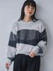 Cohen Mixed Yarn Color Block Knit 76306460216 1900 DK.GRAY(19) FREE