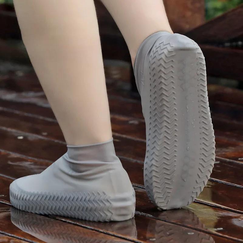 Water Proof Shoe Rain Boots for Women Reusable Outdoor Silica Gel Footwear Gear. Shoe Waterproof Cover Waterproof Shoes Covers