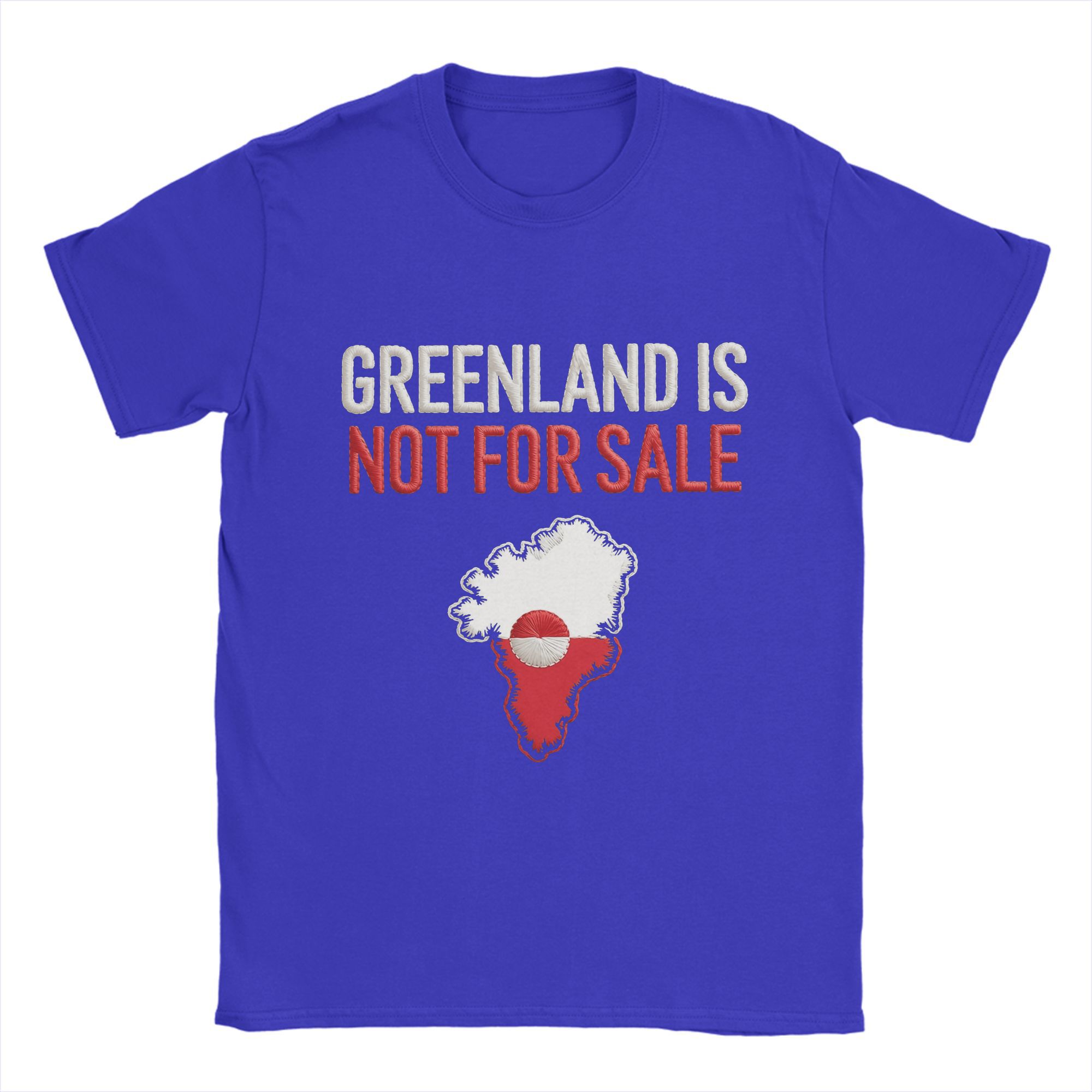 

Гренландія Не Продається Чоловіча Бавовняна Унікальна Футболка з Круглим Вирізом Футболки з Коротким Рукавом Одяг Подарунок 3XL