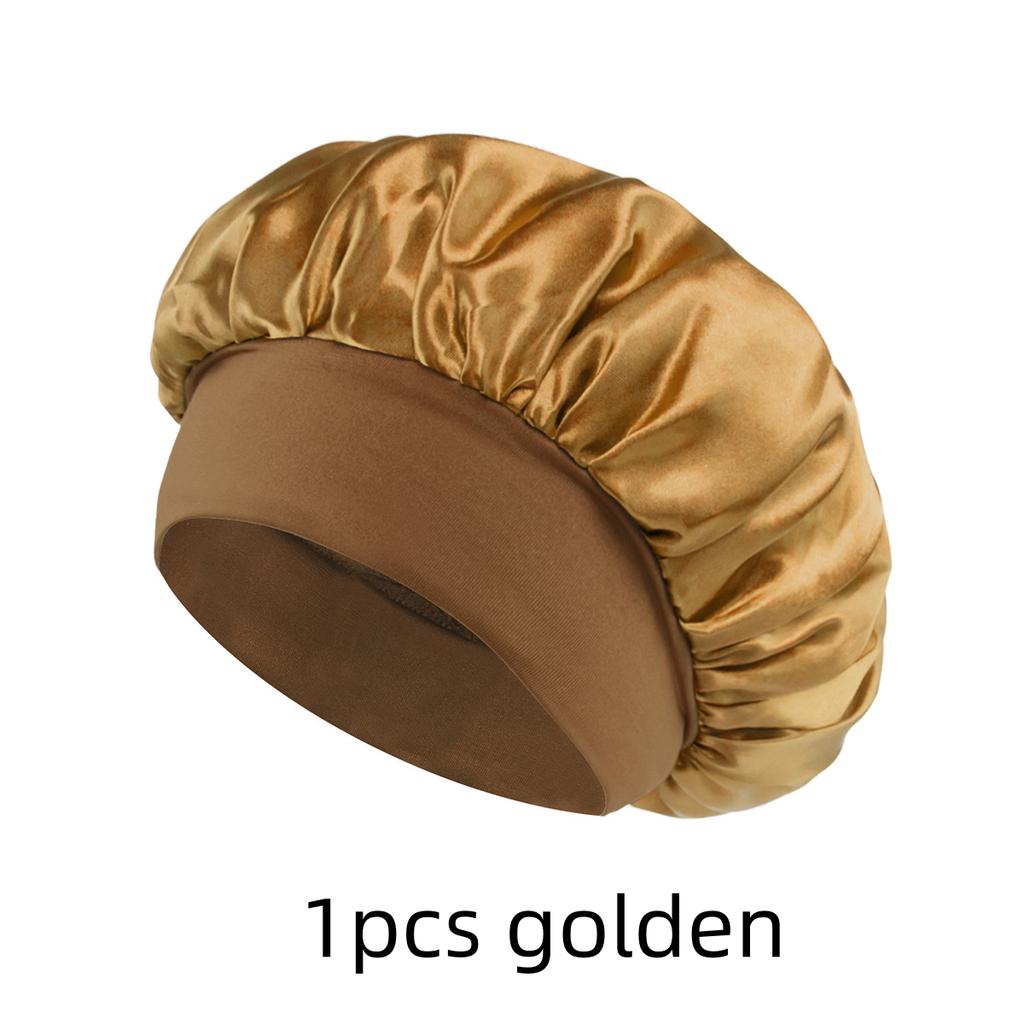 1/3/5/10pcs mix Satin Bonnet Silk Hair Bonnet for Sleeping Sleep Bonnets for Women Large Wide Soft Band Sleep Cap for Curly Hair