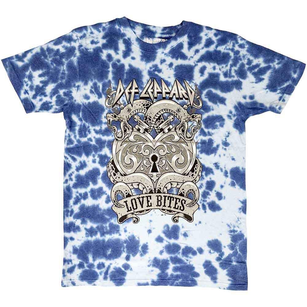Def Leppard Love Bites T-Shirt Blue New Unisex T-Shirt S