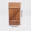 Wooden Doll House Holiday Decoration Set With Carved Door Pine Wreath Mailbox For Christmas Village Scene Setting