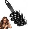 Volumizing Boar Bristle Hair Brush,Smoothing Dual-Style Hair Brush with Fluff-Up