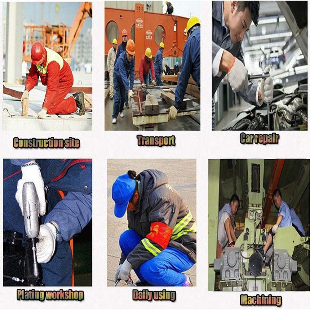 5Pair Cotton Safety Protection Work Gloves For Painter Warehouse Clean Gardening
