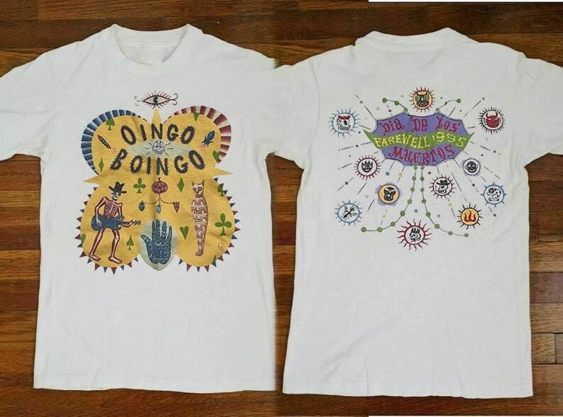 Oingo Boingo 1995 Farewell Tour Dias De Las Muertos Band Unisex T-Shirt 90s Oin