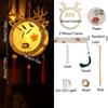 LED Light Handmade Hanging Lamp Wooden Art Lantern Retro Mid-Autumn Festival Lantern  Party Decor