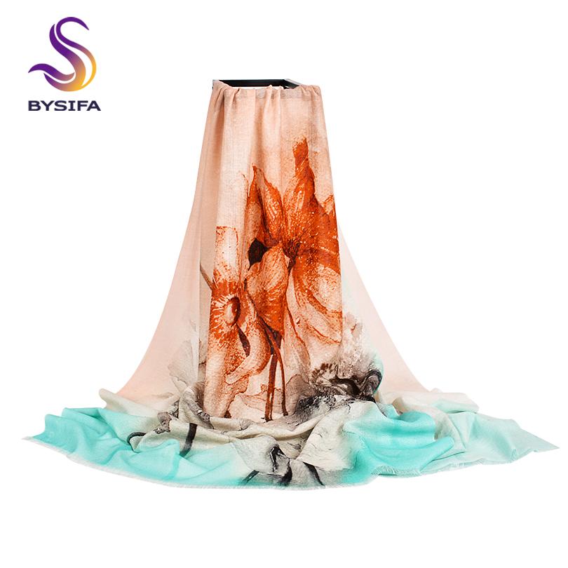 Pure Wool Scarves New Design Plus Size Wool Scarf Wraps Fashion Elegant Brand Pashmina Women All-Match Warm Winter Scarf Shawl