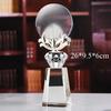 Customized Portrait Photo Color Printing Crystal Trophy Enterprise Excellent Employee Home Decor Award Honor Lettering Medal 1Pc