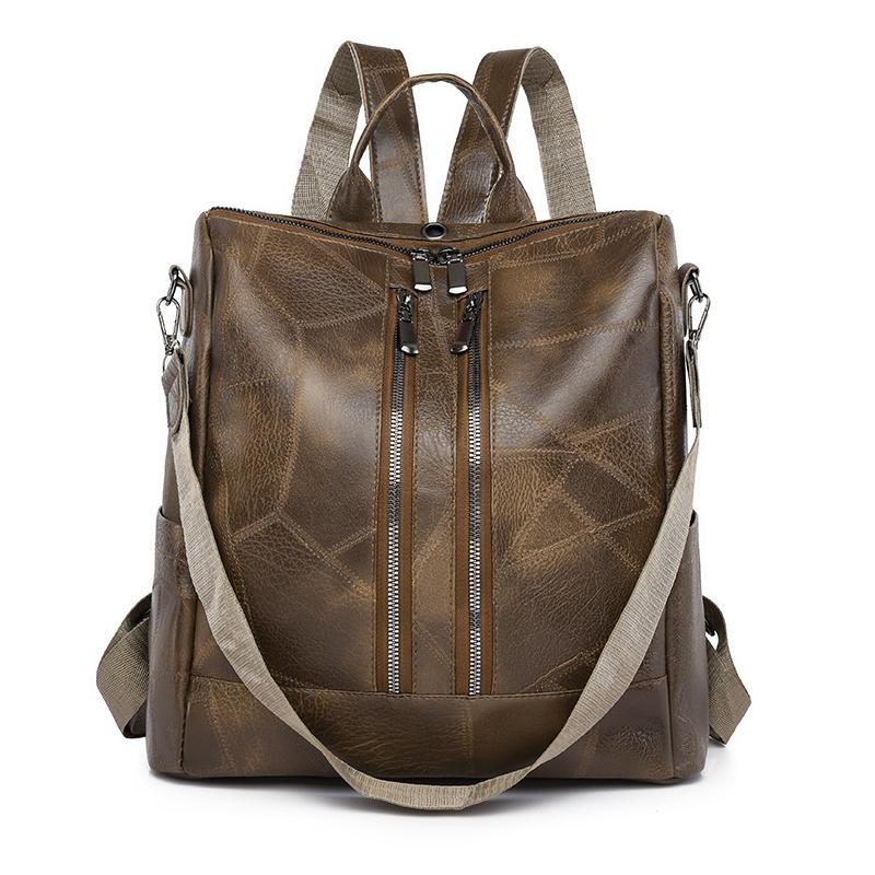 

Ретро женские женские ПУ кожаные рюкзаки кошельки дизайнерские женские большой емкости высококачественные книжные сумки