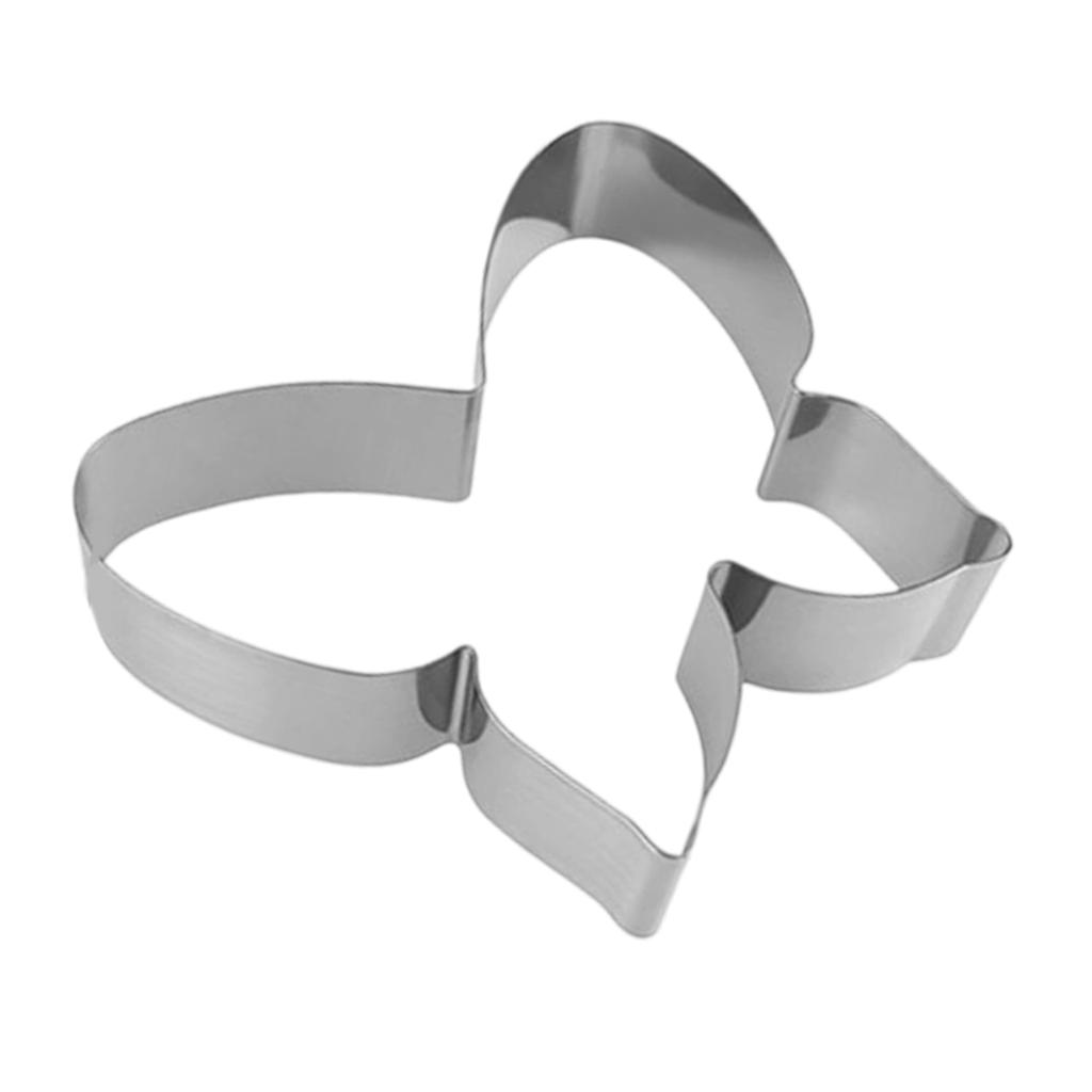 Butterfly Shape Cake Molds Fondant Cookie Fondant Cutter Stainless Steel Mousse Rrings for DIY Dessert Baking Supplies