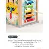 Montessori Wooden Children's Toys Multifunction Beaded Treasure Box Preschool Baby Building Blocks Early Education Kids Toys