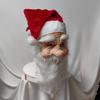 Santa Latex Face Mask Skin Friendly Comfortable For Holiday Performances Photo Booths And Seasonal Costume Accessories