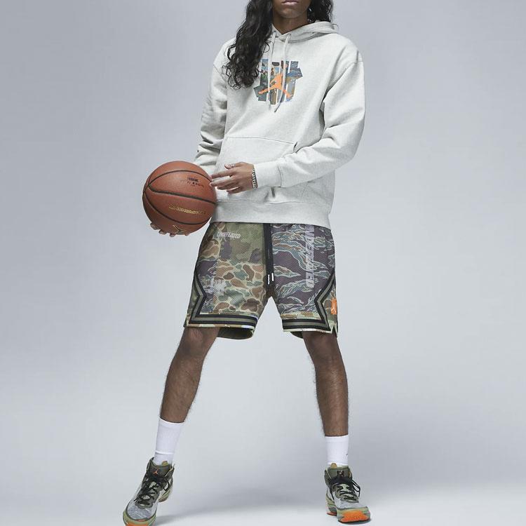 Jordan X UNDEFEATED Fleece Hoodie Grey Men's DX4300-050