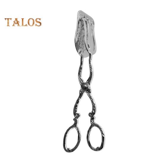 

Щипцы для хлеба, зажим для торта, арабский винтажный стиль, зажимы для шведского стола, щипцы для сервировки барбекю, для кухни, домашней выпечки тортов, десертов, жарки салатов, гриля C серебряный