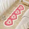 Irregular Shape Rugs for Bedroom Heart Shape Living Room Decoration Girl Carpet Thickend Plush Bedside Rug Fluffy Soft Floor Mat