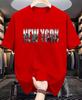 Unisexs Fashion New Newyork Printed Breathable And Comfortable Round Neck TShirt Summer Outdoor Leisure Party Top
