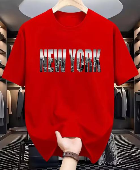 Unisexs Fashion New Newyork Printed Breathable And Comfortable Round Neck TShirt Summer Outdoor Leisure Party Top