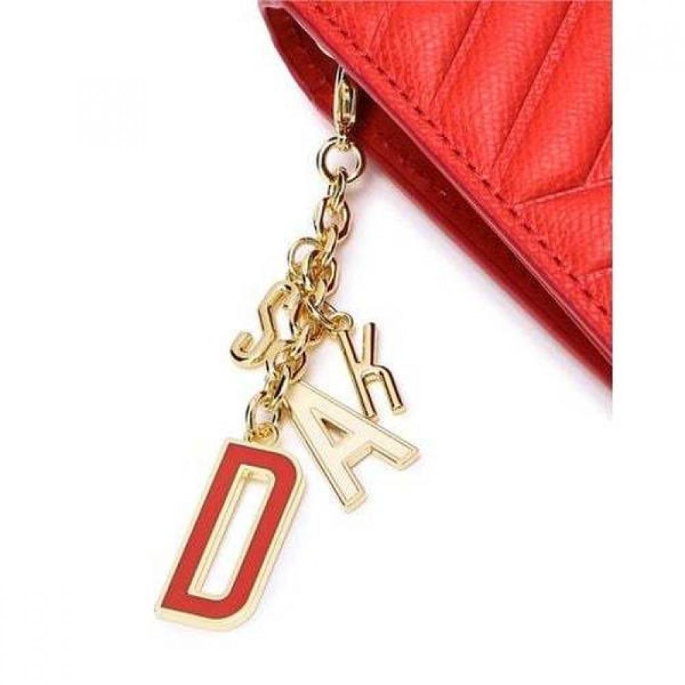 Daks Red Calile Embossed Leather Gold Dd Wallet Dcwa4f260r2