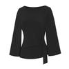 TVIEW Round Wrap Strap 3/4 Sleeve T-Shirt_V6C-Cts004