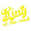 King of The Road Lustiger Autoaufkleber Vinyl-Abziehbild Wasserdicht für Auto LKW Stoßstange Heckscheibe Automobil Außen Dekor