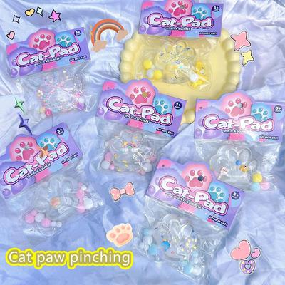 Tpr Katzenpfote Dekompressionsspielzeug Kreatives Cartoon Antistress Squishy Stressabbau Langsam steigendes Spielzeug für Erwachsene Kinder Stretch-Spielzeug