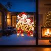 Glass Surface Decorations Sheep Santa Hat 2027 Sticker Christmas New Year Static Window Decal Removable Seasonal Home Decor of The Sticker