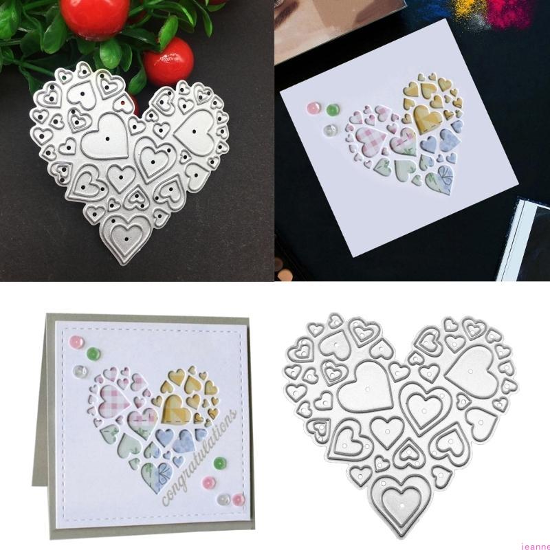Metal Die Cuts Love Heart Cutting Dies Stencil DIY Cutting Template Scrapbooking