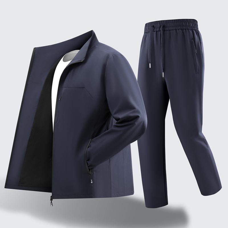 Fashion Casual Sports Suit Men's Casual Jacket Two-piece Set Loose Men's Suit