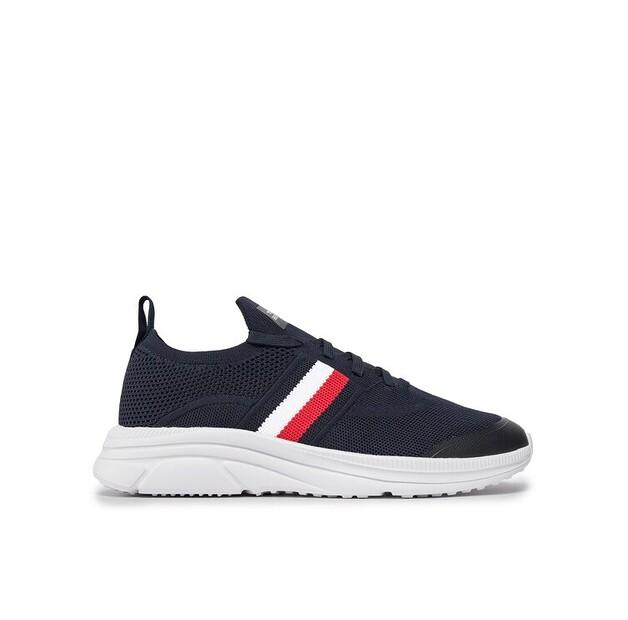 

Мужские кроссовки Tommy Hilfiger Modern runner knit stripes ess fm0fm04798 granatowy 40