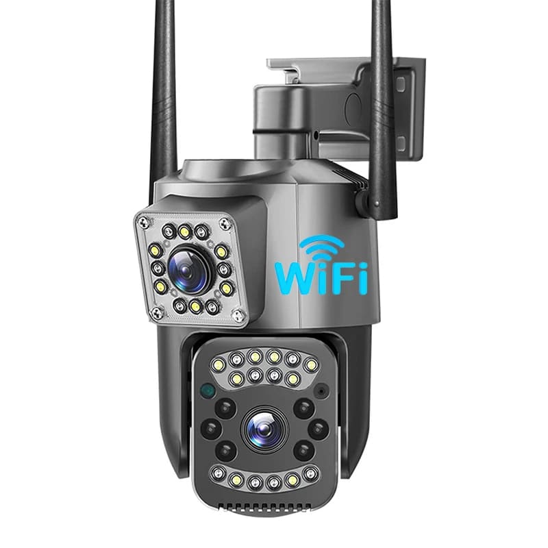 EU CCTV Camera V380 Pro 4K 8MP Wi-Fi 4G SIM Card Outdoor IP Security Camera Bidirectional Call Color Night Vision AI WiFi Camera