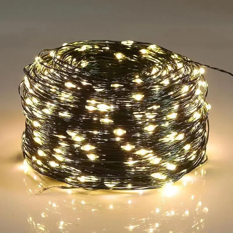 100-2000LEDS Fairy String Lights Christmas Garland Outdoor Decor Lights Waterproof With Remote For Tree Street Wedding Party