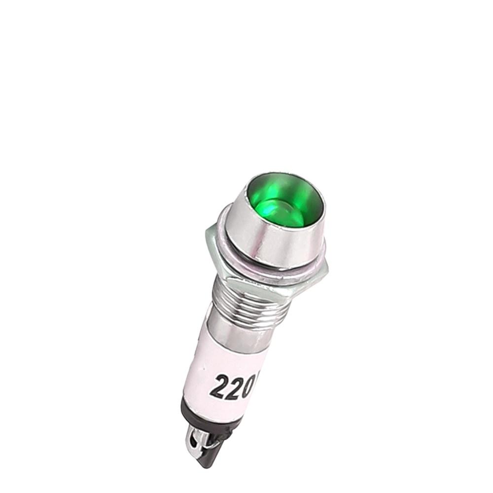 10Pcs Panel 8mm Mounting Red Green Yellow Indicator Light Indication LED Signal Lamp  DC24V XD8-1