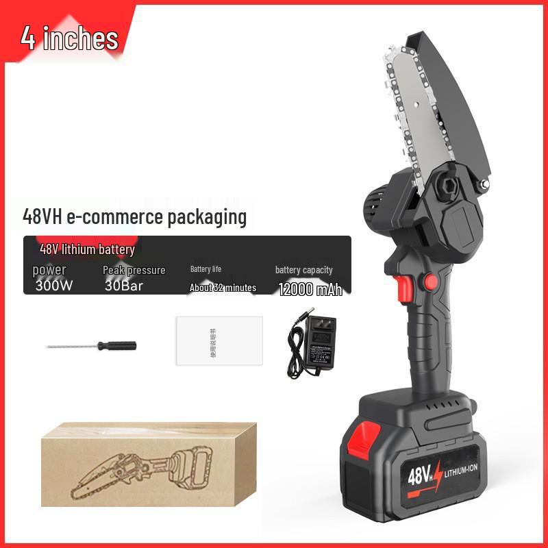 Drujba electrică cu litiu fără fir de mare putere pentru tăierea acasă și în grădină