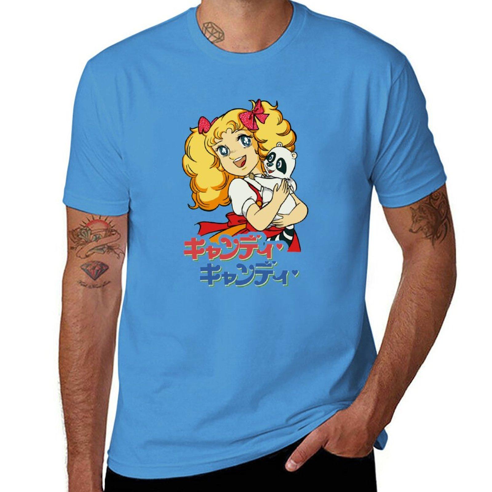Candy Candy TShirt vintage quick drying mens t shirts pack S