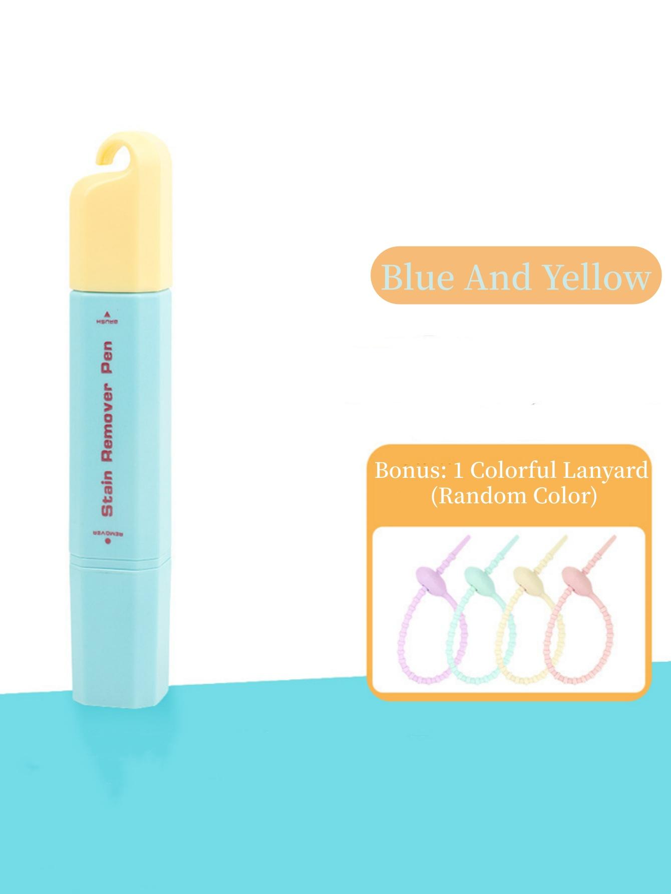

Clothes Stain Remover Pen Strong Portable Waterless Solution Removes Coffee Food Wine Stains Small for Travels Trainers Handbag Blue 1pc