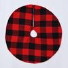 Charming Tree Mini Skirt For Christmas Featuring Soft Red Black And Black Fabric White