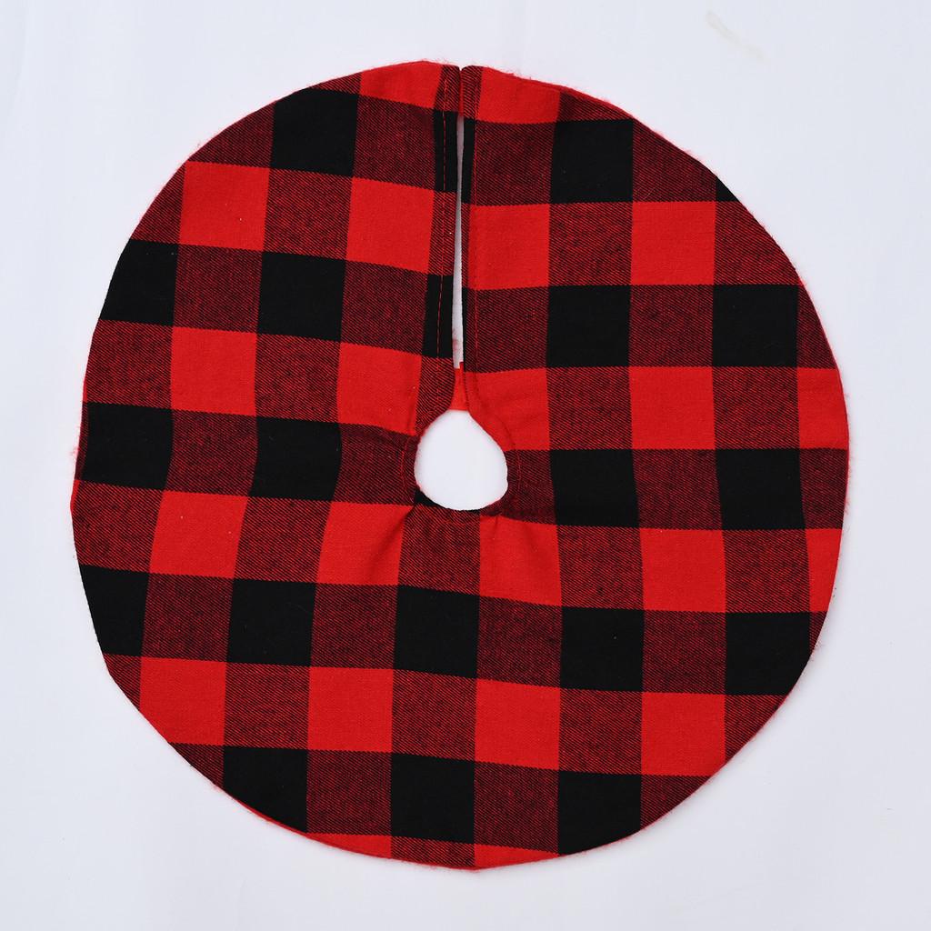 Charming Tree Mini Skirt For Christmas Featuring Soft Red Black And Black Fabric White