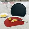 TPU Semi-circular Cutting Board Anti-Bacterial Kitchen Chopping Block  Cooking Preparation