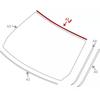 51317061967 Front Upper Windshield Window Trim Weatherstrip Moulding Seal for BMW 325i 328i 330i 335d 335i M3