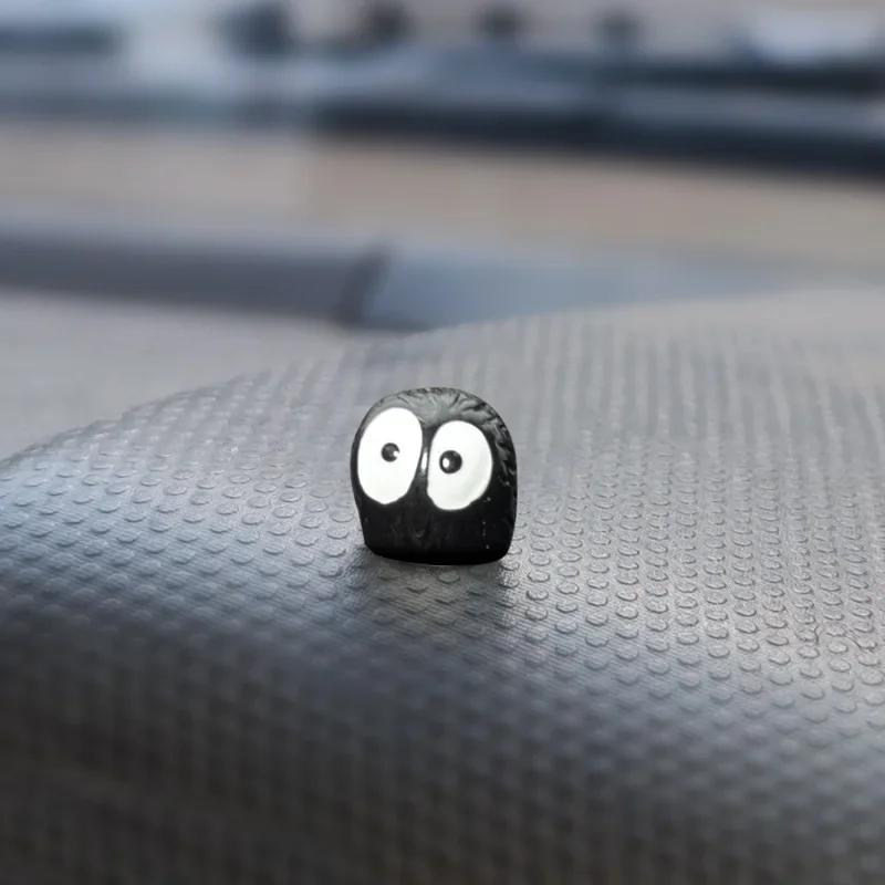 Cute Black Elf Car Interior Decoration 5/10/40PCS Funny Auto Center Console Rearview Mirror Ornaments For Car Elves Accessories