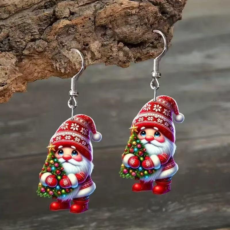 1 Pair Fairy Magic Charming Elf with Hummingbird Acrylic Pendant Perfect for Valentine's Day Earrings