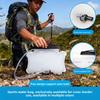 Food Grade Collapsible Water Container 1.5L  Foldable TPU Water Storage Bag with Spigot for Camping Hiking Emergency