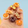 20/50/100Pcs 20Mm Resin Food Toy Simulation Bread Dessert Diy Phone Case Hair Clip Accessories Doll House Toys Ssmall Ornaments
