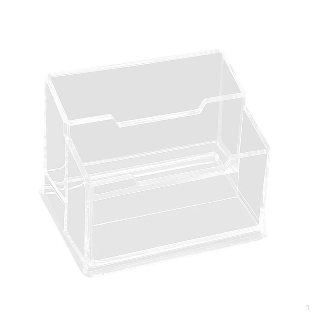 Acryl Display Schreibtisch Visitenkartenhalter Klar Container Organizer Name Karten Stehen für Büro